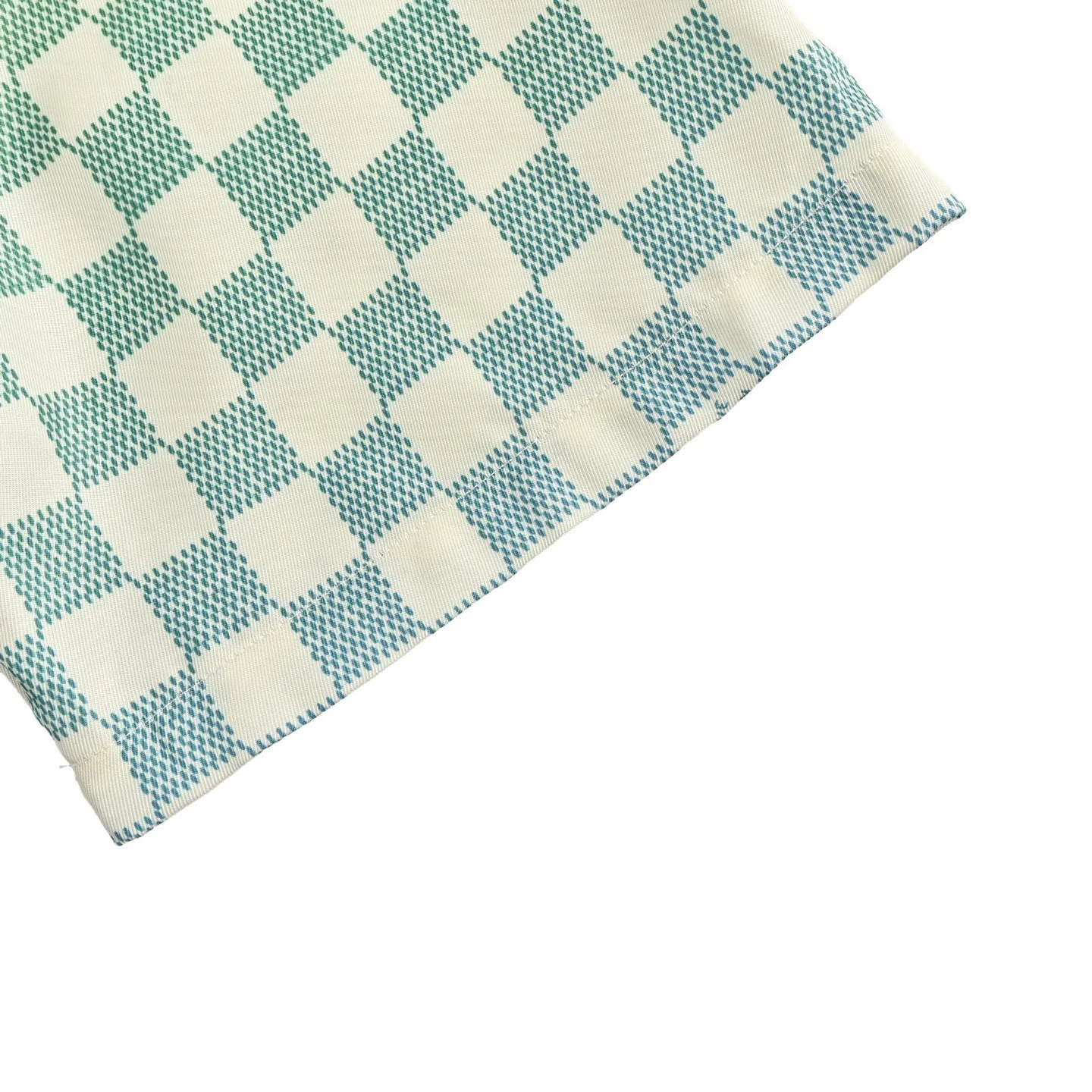 Louis Vuitton/Louis Vuitton gradient checkerboard lapel short-sleeved shirt
